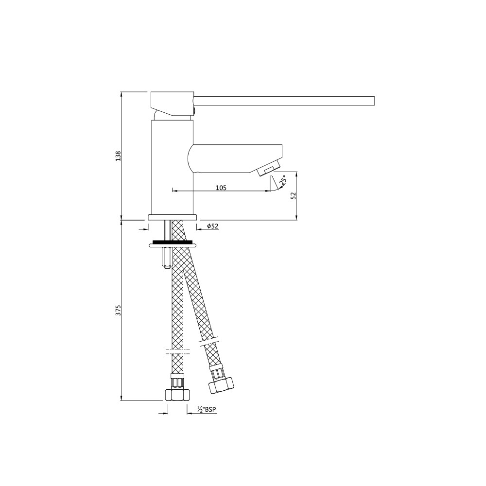 Смеситель для раковины Jaquar Florentine FLR-CHR-5033B Смеситель для раковины Jaquar Florentine FLR-CHR-5033B