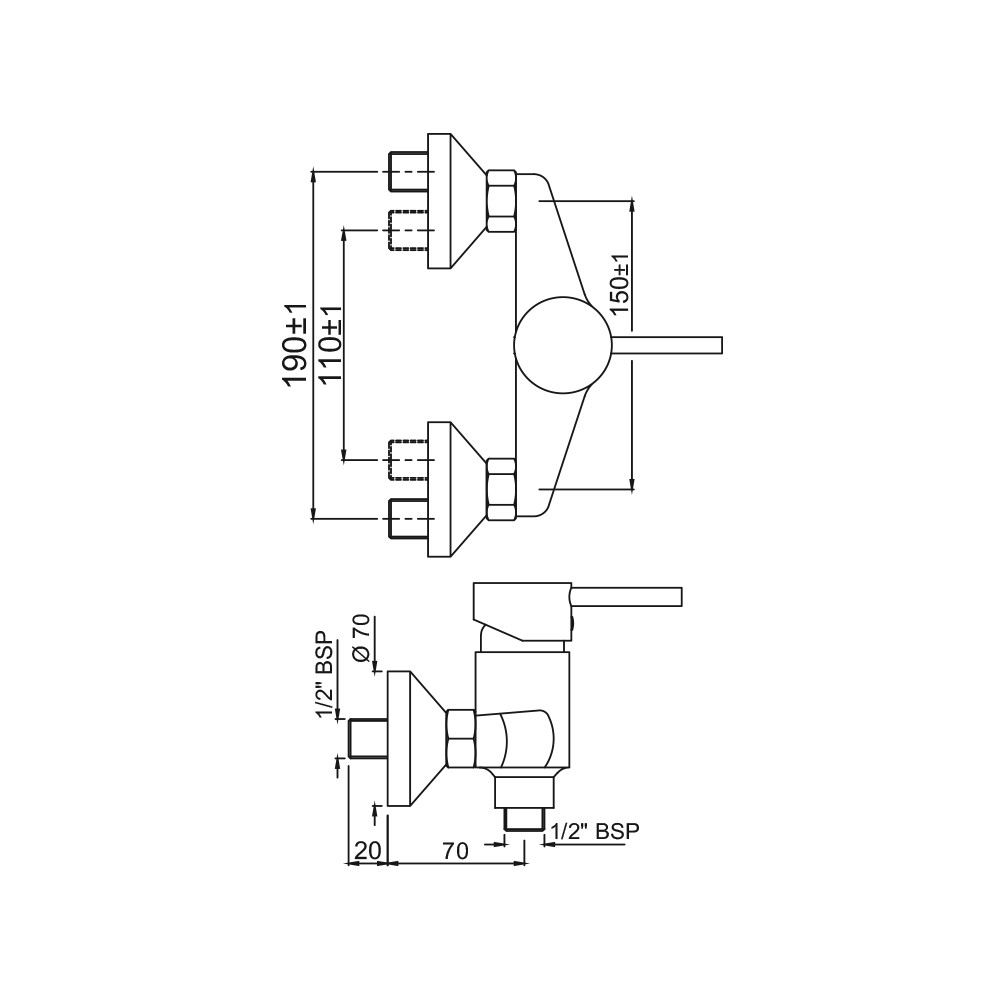 Смеситель для душа Jaquar Florentine FLR-CHR-5149 Смеситель для душа Jaquar Florentine FLR-CHR-5149