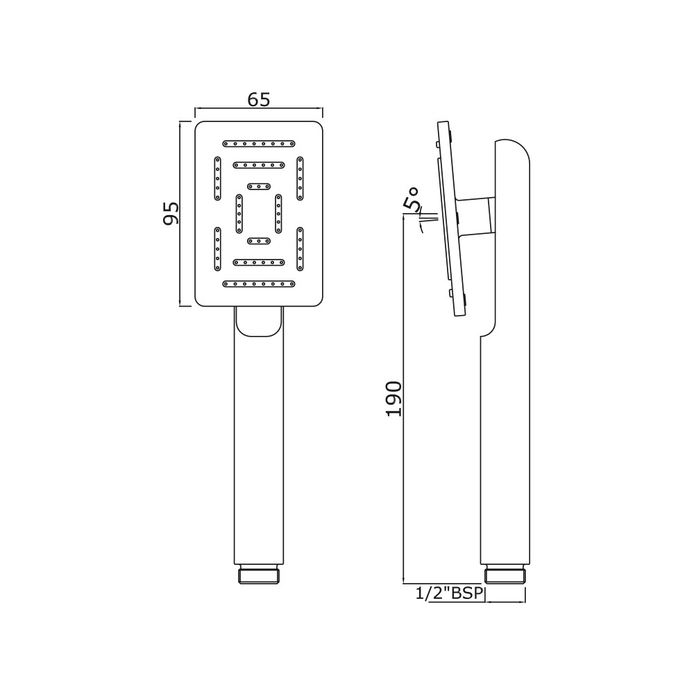Ручной душ Jaquar HSH-CHR-1657 Ручной душ Jaquar HSH-CHR-1657