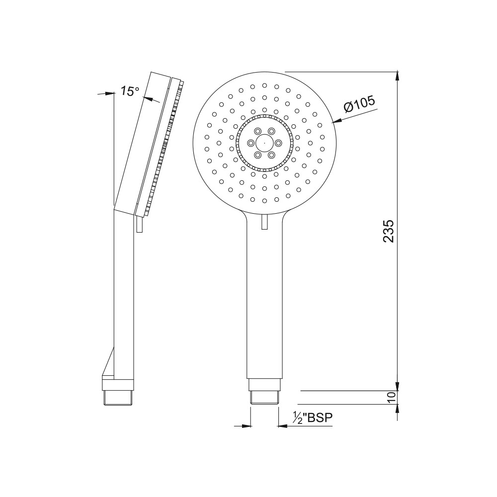 Ручной душ Jaquar HSH-CHR-1721 Ручной душ Jaquar HSH-CHR-1721