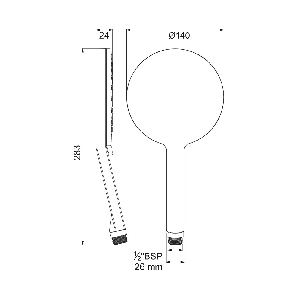 Ручной душ Jaquar HSH-CHR-1727 Ручной душ Jaquar HSH-CHR-1727