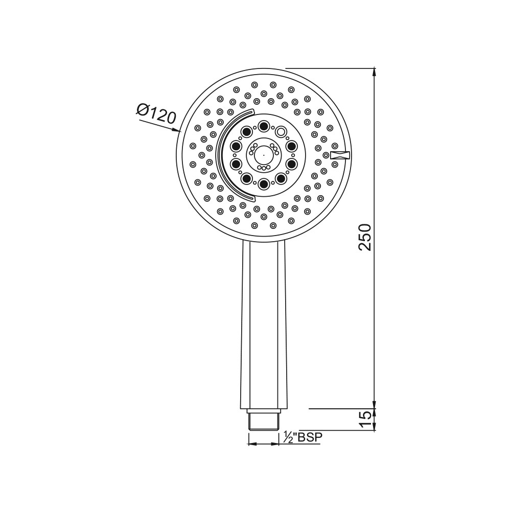 Ручной душ Jaquar HSH-CHR-1731 Ручной душ Jaquar HSH-CHR-1731