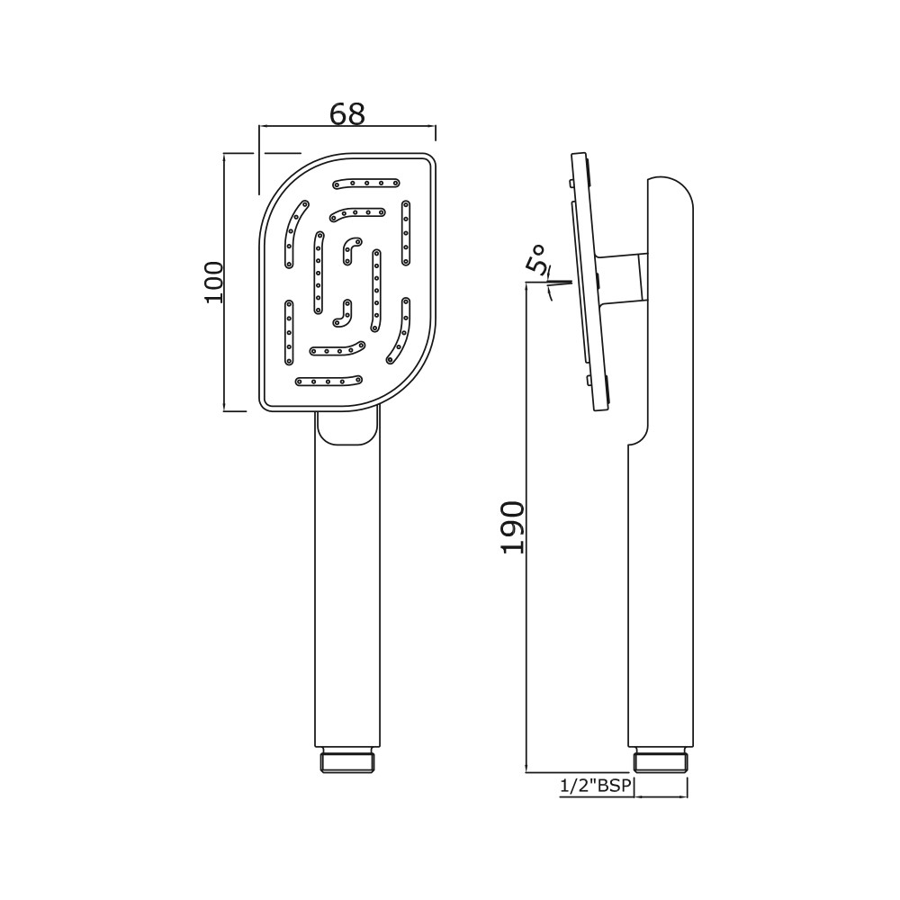 Ручной душ Jaquar HSH-CHR-85537 Ручной душ Jaquar HSH-CHR-85537