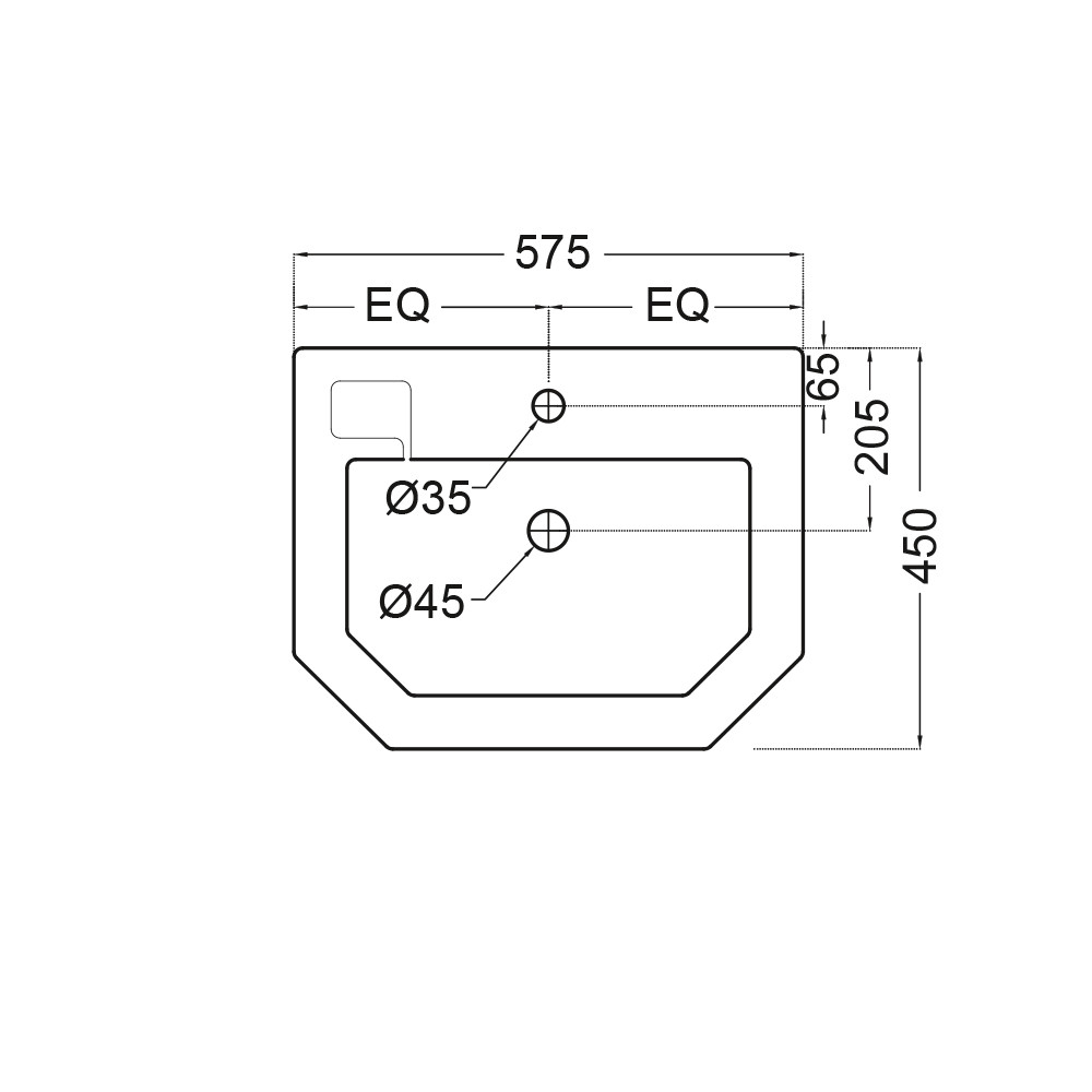 Подвесная раковина Jaquar QNS-WHT-7801 Подвесная раковина Jaquar QNS-WHT-7801