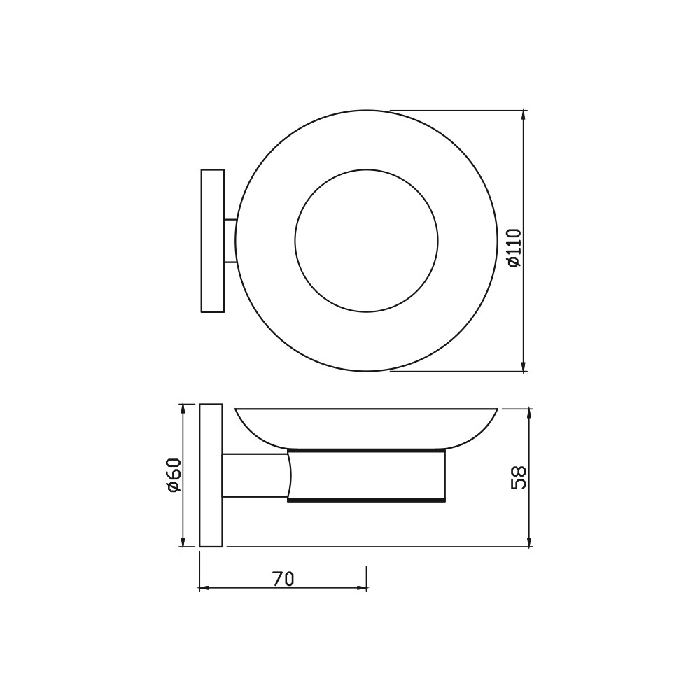 Мыльница Jaquar ACN-CHR-1131N Мыльница Jaquar ACN-CHR-1131N