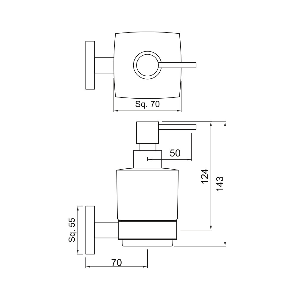 Дозатор для жидкого мыла Jaquar AKP-CHR-35735P Дозатор для жидкого мыла Jaquar AKP-CHR-35735P