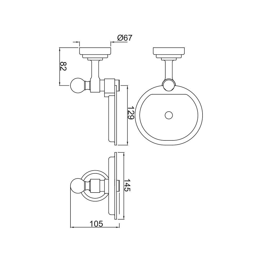 Мыльница Jaquar AQN-CHR-7733 Мыльница Jaquar AQN-CHR-7733